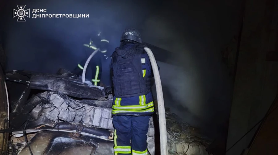 Russians launch large-scale attack on Dnipropetrovsk Oblast: man injured, energy facilities damaged – photos