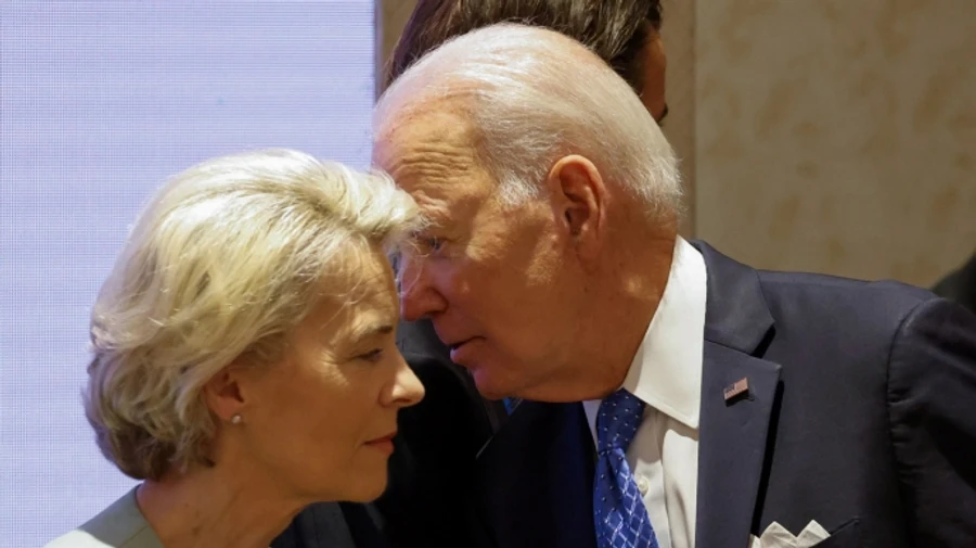 Von der Leyen discusses EU decision on €50 billion aid for Ukraine with Biden