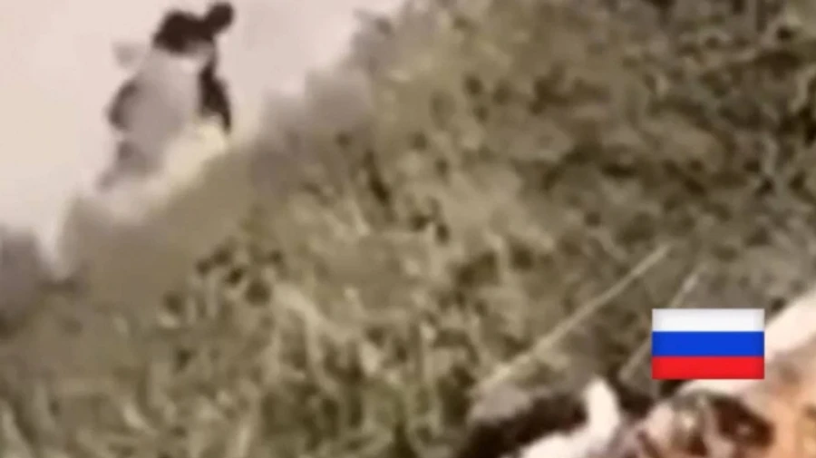 Ukrainian civilian shot dead by Russian soldier as he tried to evacuate from frontline village in Donetsk Oblast – video