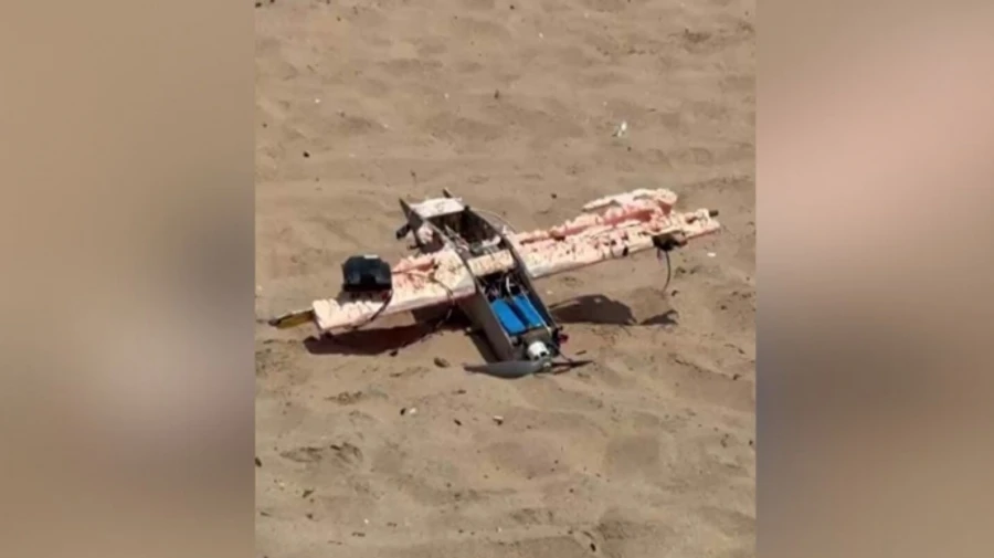 Possible Ukrainian drone reportedly found on Turkish coast – video