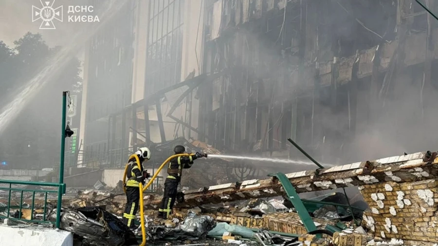 Russian attack damages building near EU delegation in Kyiv – photo