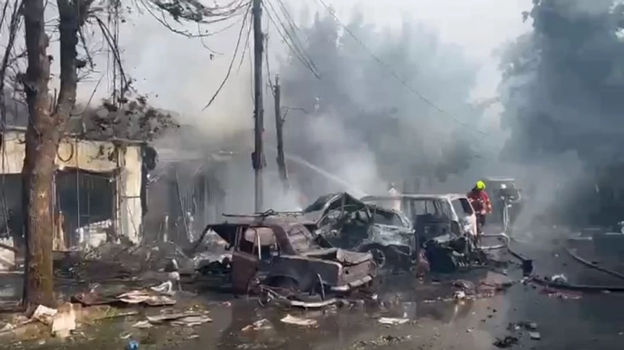 Russian attack on Kostiantynivka market leaves 16 dead and 34 injured