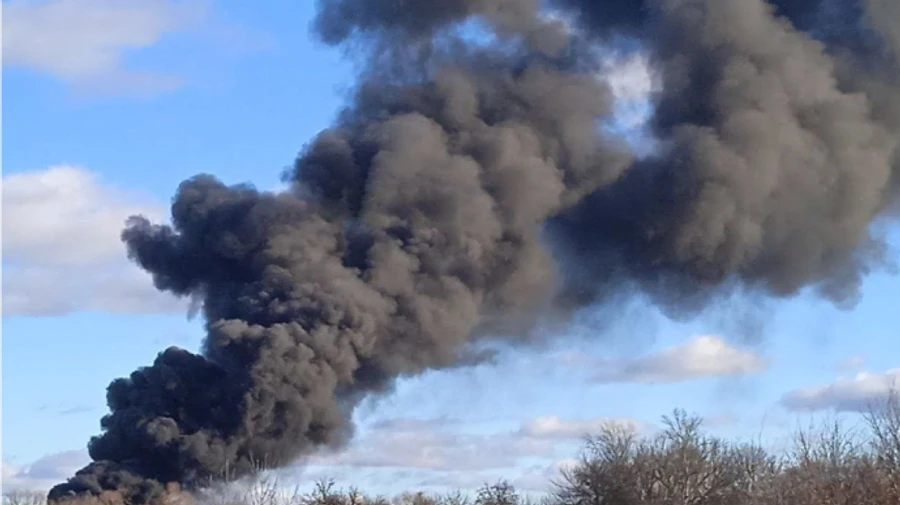 Fuel tanks are burning in Belgorod, Russia