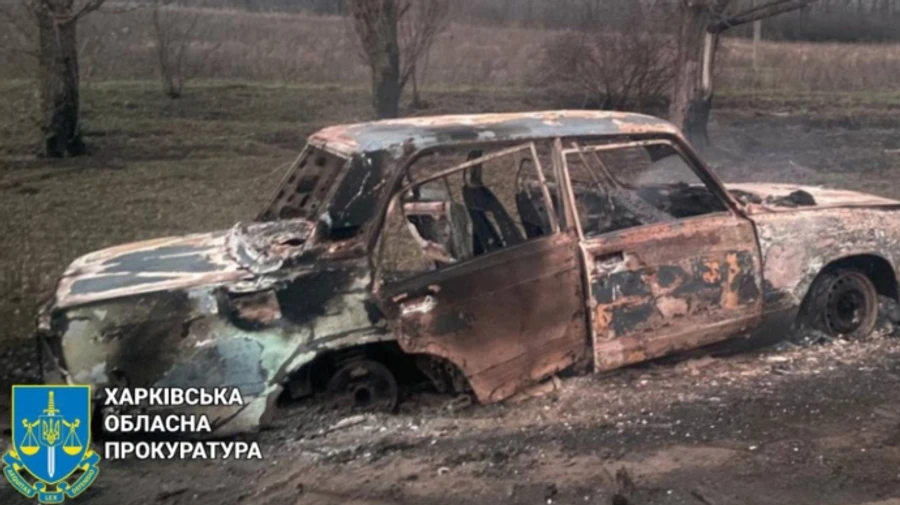 Four people injured in Russian drone attack on civilian car in Kharkiv Oblast