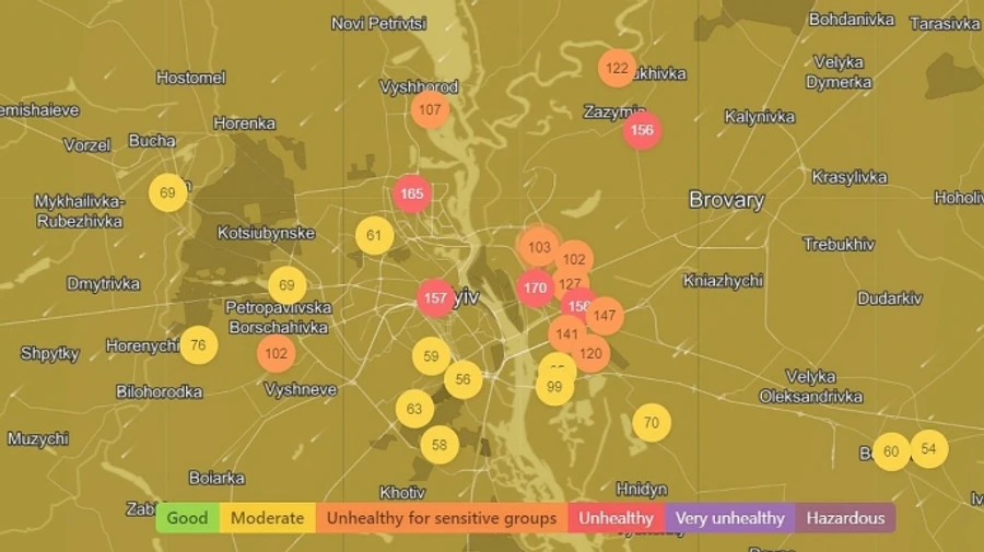 У Києві знову погіршилося повітря