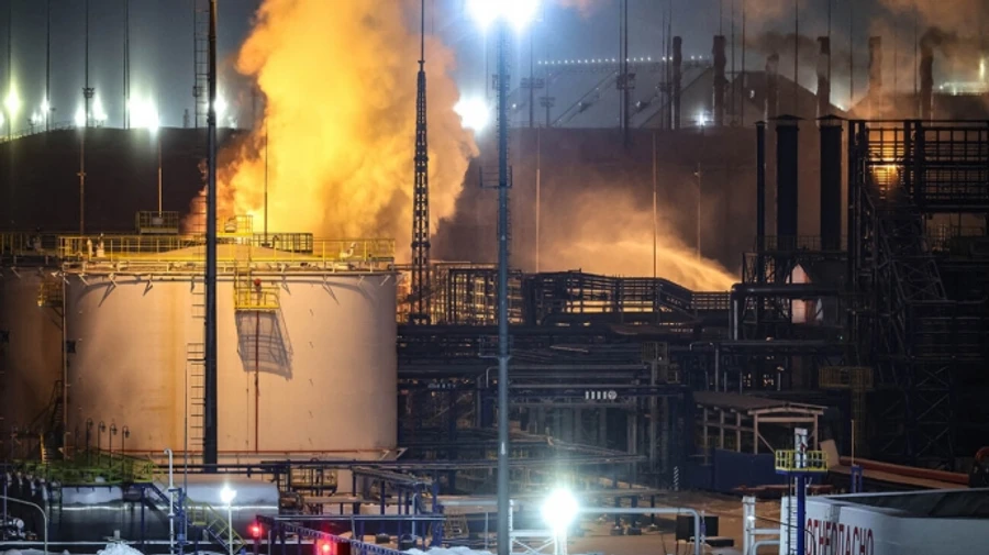 Drone strike takes major Russian Novatek plant on Baltic Sea out of operation