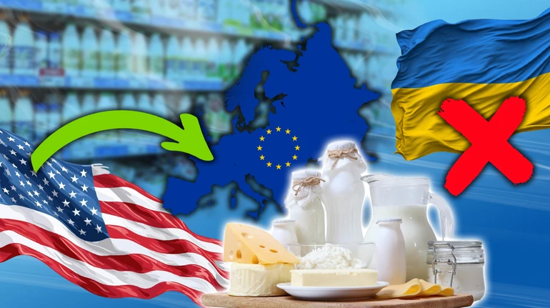 Молочні Штати Америки. Український набіл з ринку ЄС витіснить продукція з США