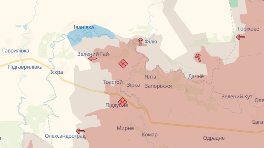 DeepState: Defense forces cleared Ivanovka in Dnipropetrovsk region