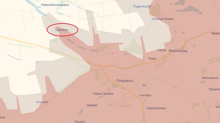 Россияне движутся на запад от Покровска: оккупировали часть Гришино