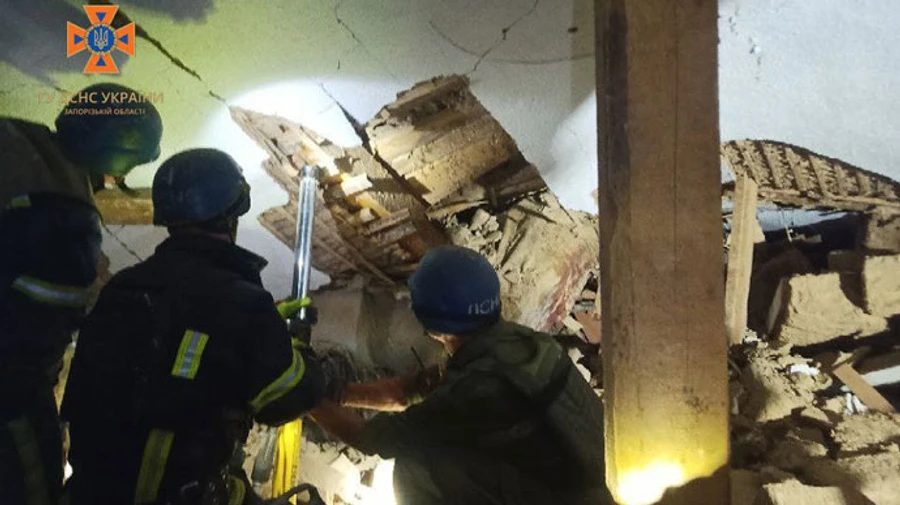 Russia attacks Zaporizhzhia district at night, killing 2 civilians