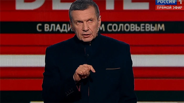 Russian propagandist Vladimir Solovyov urges Russians not to fear death, claiming life is highly overrated