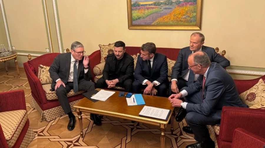 Representatives of coalition of the willing and Zelenskyy talk to Trump