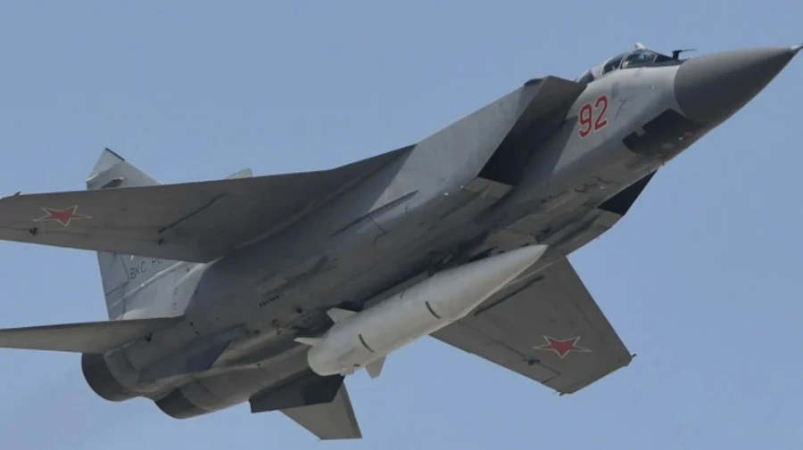 Second Russian MiG-31K aircraft arrives in Belarus 