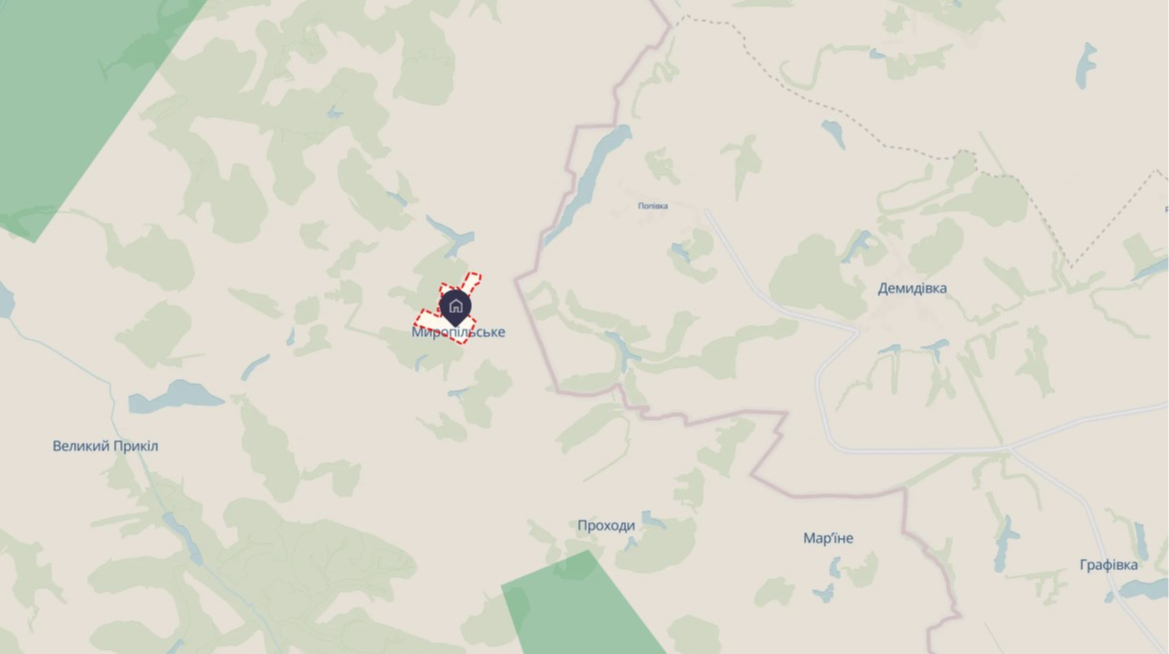 Поблизу селища Миропільського на кордоні з РФ українські бійці відійшли на нові рубежі