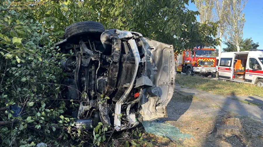 В Запорожье маршрутка влетела в ЛЭП: 8 пострадавших 