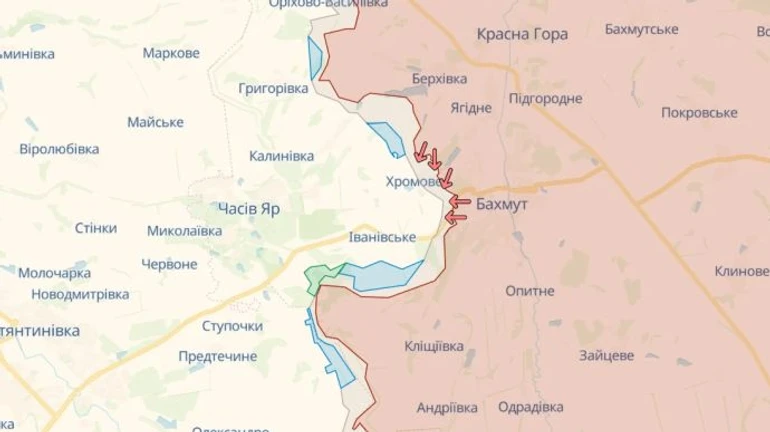 On Sunday, Ukrainian defence forces captured more than ten Russian positions near Bakhmut