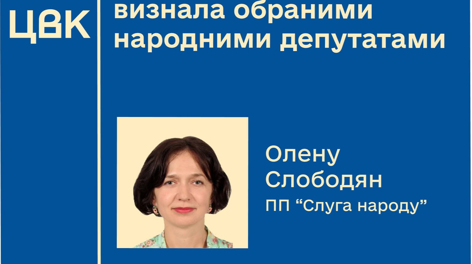ЦВК визнала нардепами від "Слуги народу" Слободян та Місяця