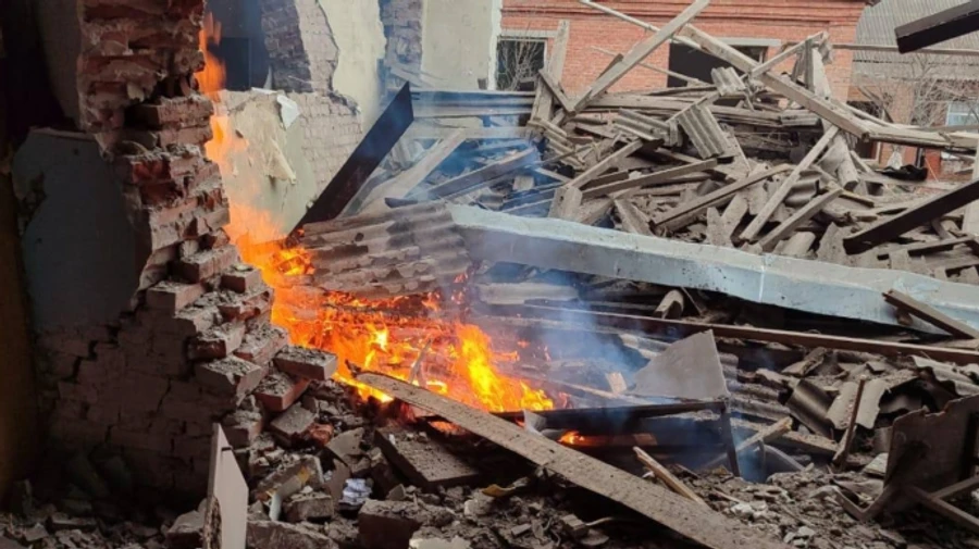 Volunteer injured in Russian airstrike on Kupiansk