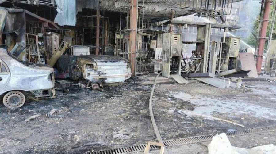 У KLO показали момент займання на АЗС у Києві, поліція розповіла подробиці