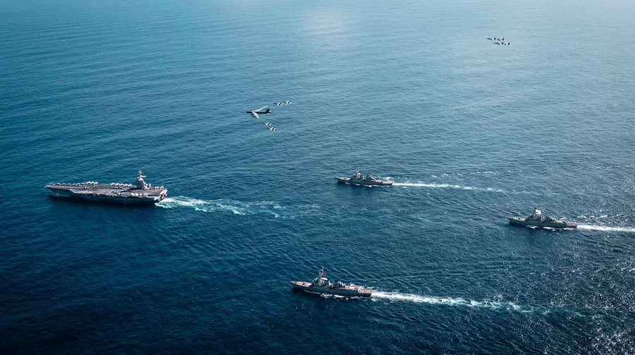 The largest US aircraft carrier has arrived in the Caribbean amid a possible escalation against Venezuela