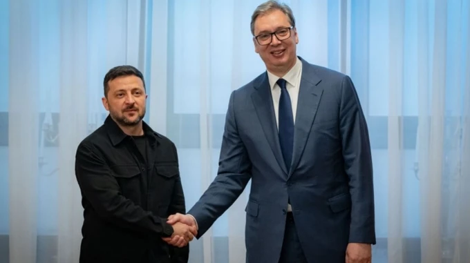 Зеленский назвал визит Вучича важным, потому что он увидел войну собственными глазами