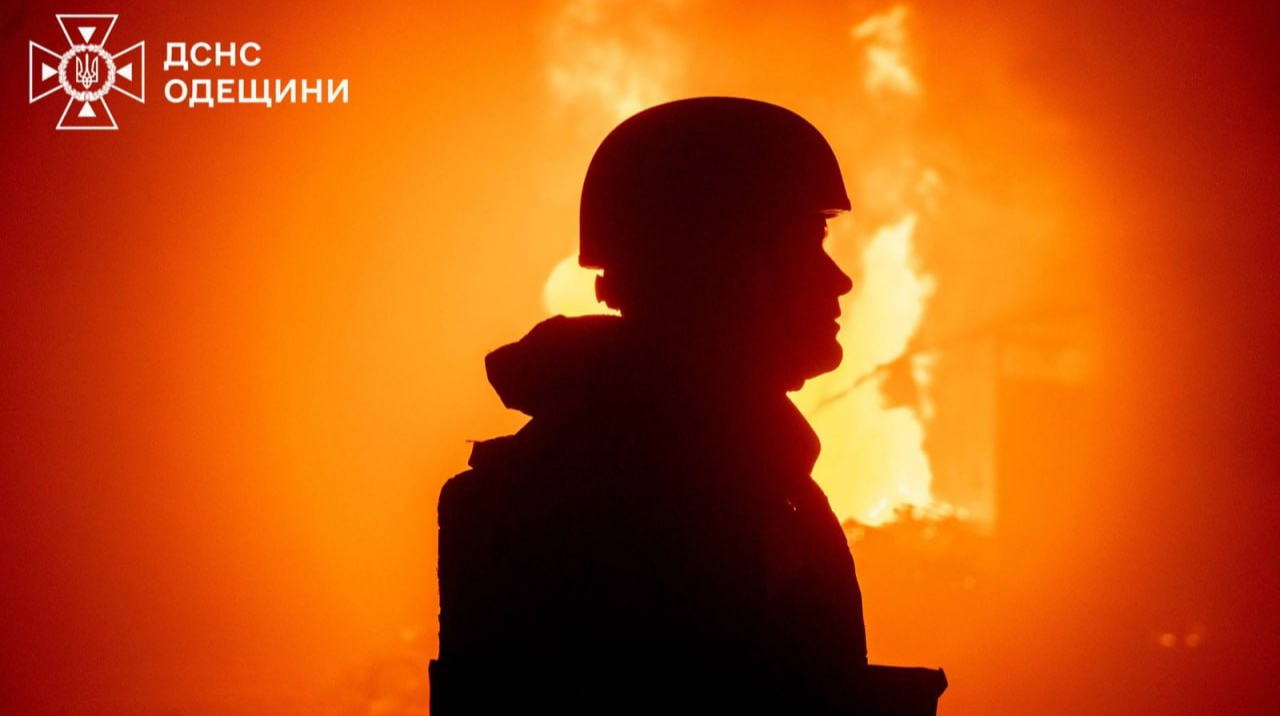 Grain silos in port of Odesa catch fire following Russian attack