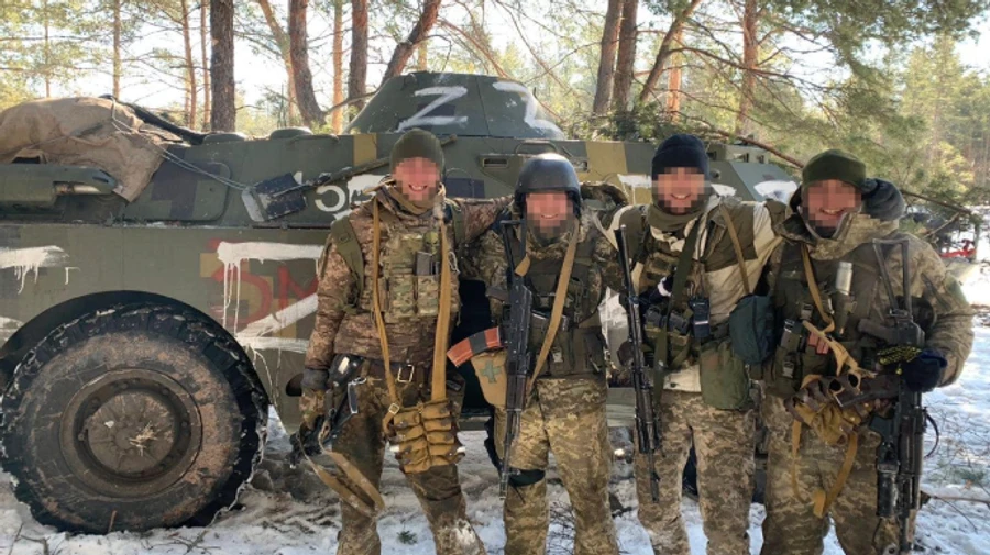 Пограничники захватили Z-трофейный БРДМ и взяли в плен оккупанта