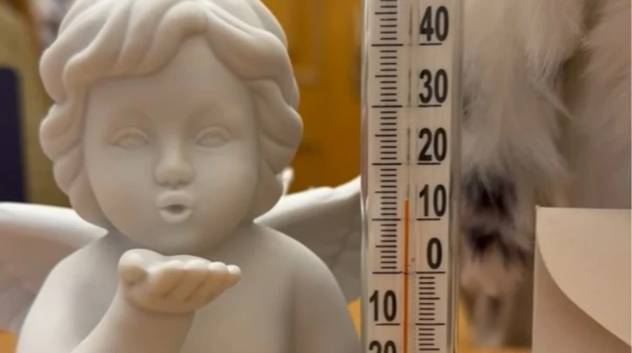 The President's Office reported the temperature in his offices