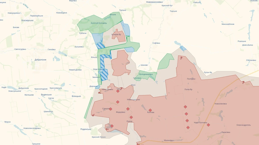 Ukrainian forces push Russians back near four settlements in Donetsk Oblast – DeepState