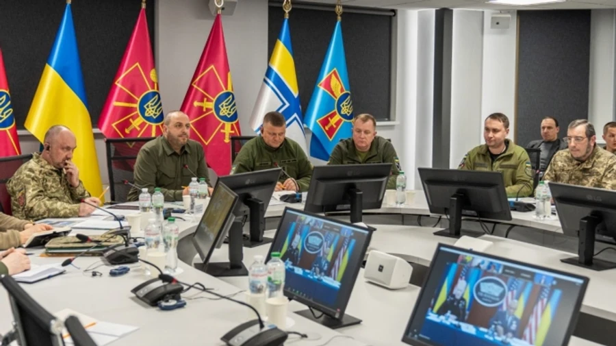 Умеров показал на Рамштайне видео, как украинцы на Брэдли уничтожают российский танк