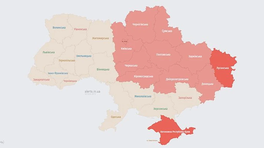 У Києві та низці областей оголошували тривогу через загрозу балістики