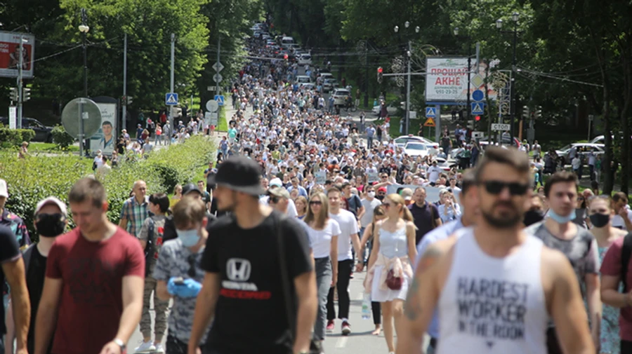 В Хабаровске второй день протестуют против ареста губернатора