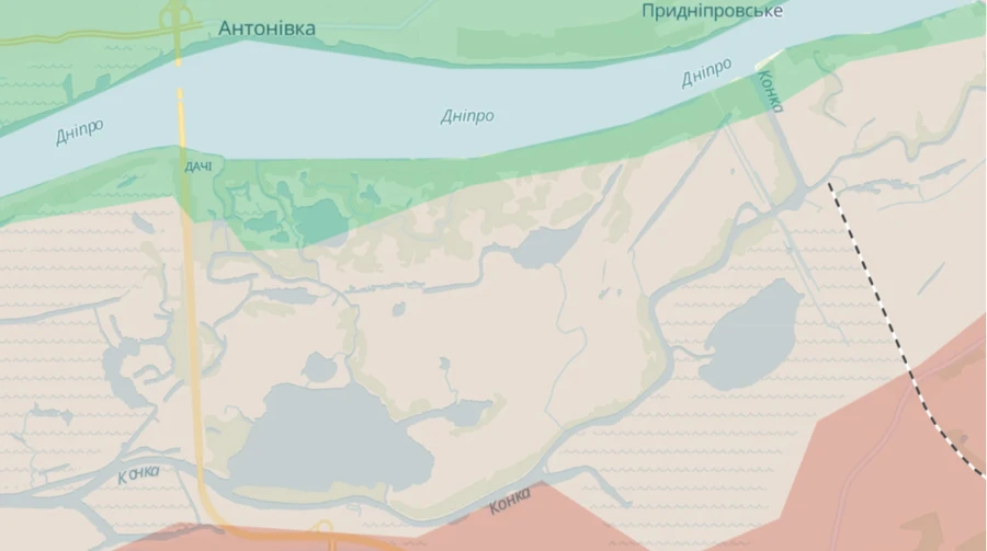 Окупанти залишили позиції на острові Олексіївський – Волошин