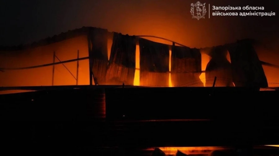 Russian drone attack sparks fires in Zaporizhzhia, injures woman – photos