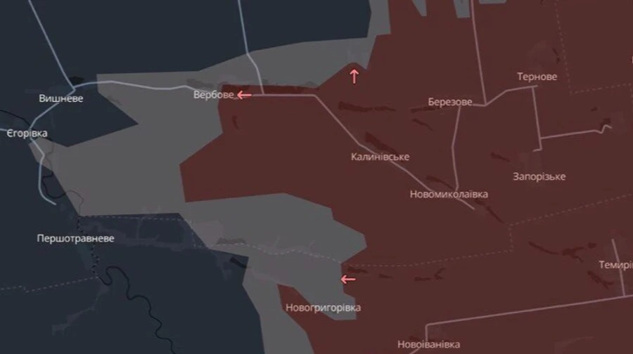 DeepState: Росіяни просунулися у Дніпропетровській та Запорізькій областях