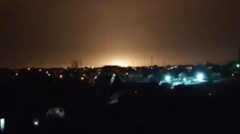 Drones hit temporarily occupied Luhansk Oblast, fires reported – photo, videos
