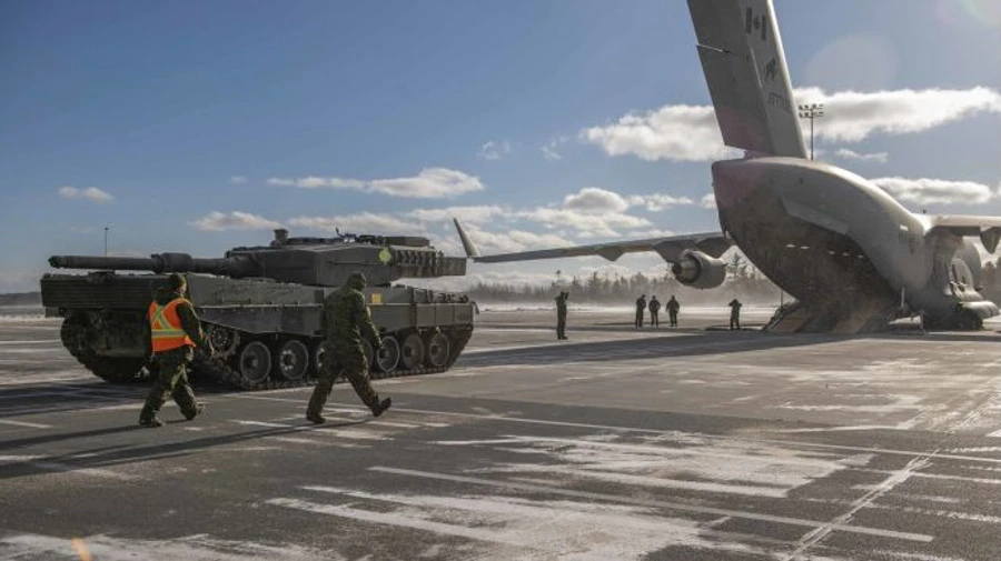 First Leopard 2 tank from Canada on its way to Ukraine