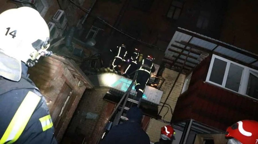 В Киеве горел ресторан