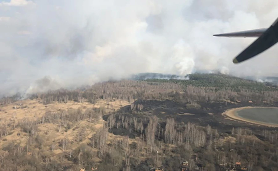 У Чорнобильській зоні горить ліс, залучили авіацію
