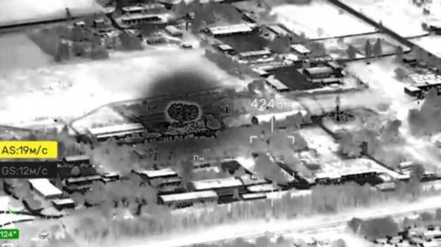 Ukrainian Security Service's drones set fire to Russian storage point in Luhansk Oblast – photos