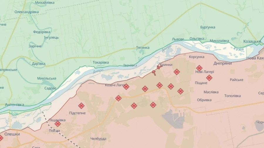 Operational Command South denies Shoigu's claim about seizure of bridgehead on Dnipro's left bank