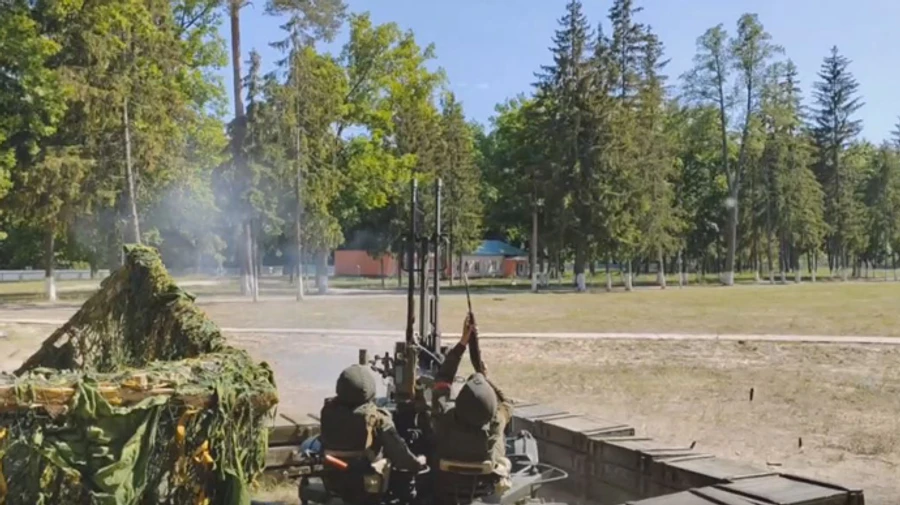 Belarusians train to shoot drones with blanks but have not shown if they succeed