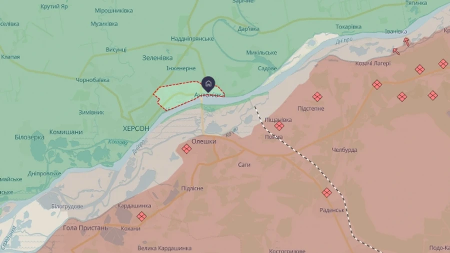 Russian drone attack on Antonivka leaves woman in critical condition