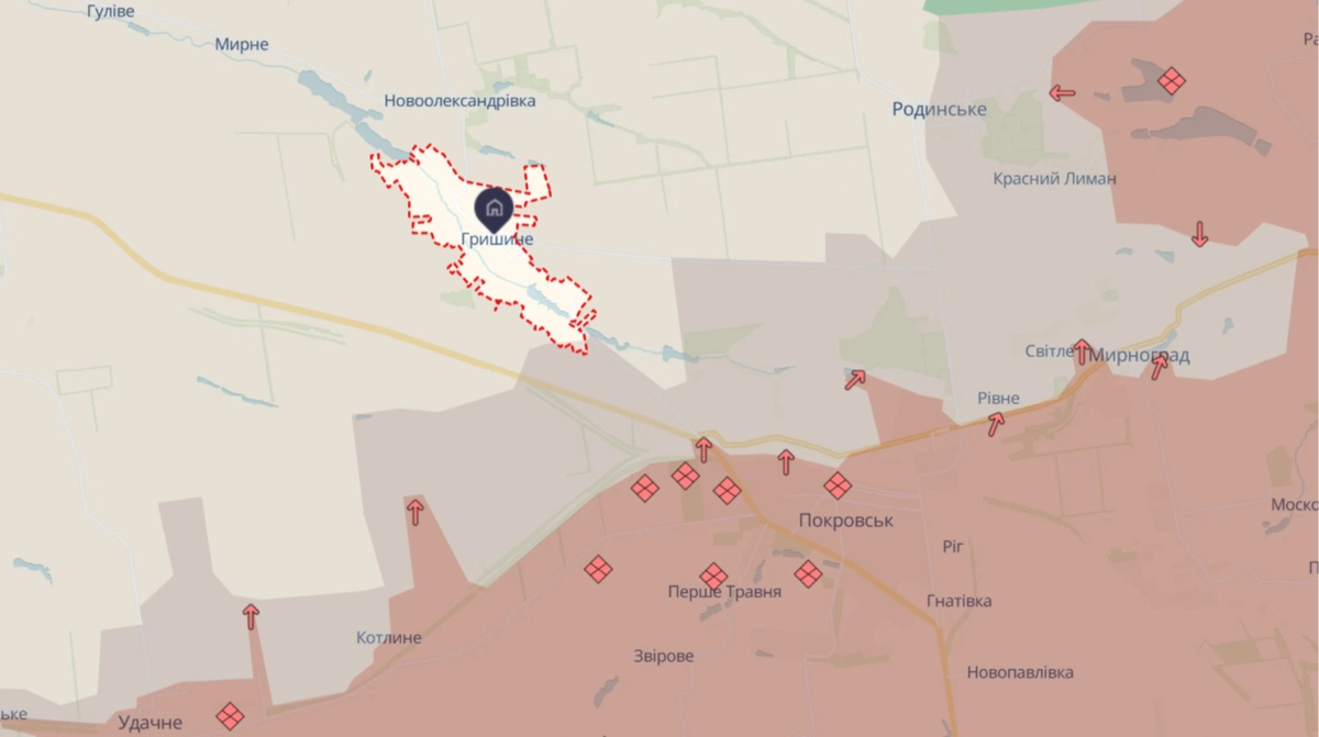 Russians amass forces for assault on Hryshyne on Pokrovsk front, military says