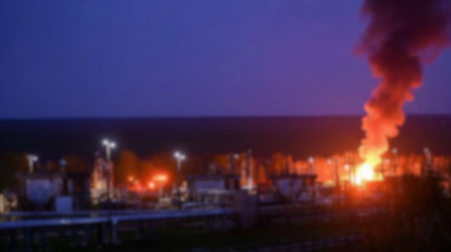 Russians attack industrial facility and energy infrastructure in Chernihiv Oblast