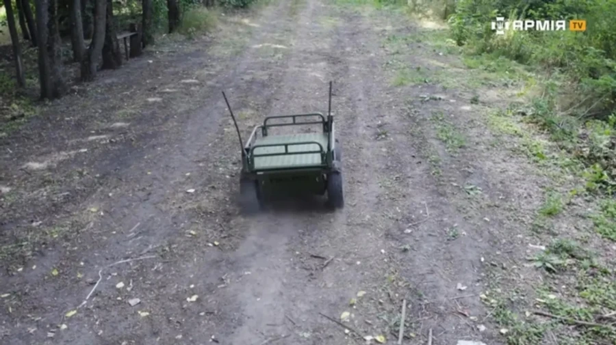 Ukrainian ground drone Rys PRO evacuates wounded soldier from frontline