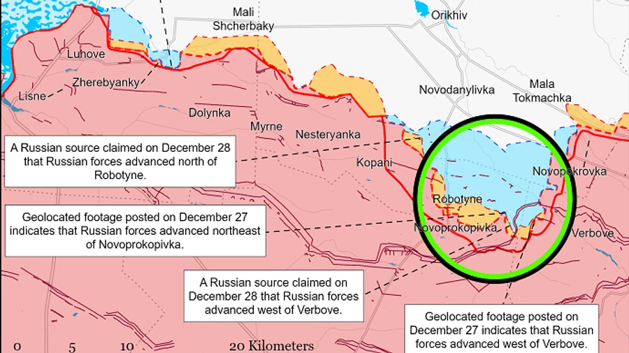 Positional fighting continues near Robotyne – ISW
