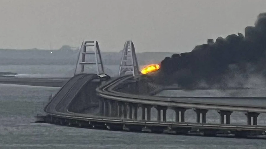 Russians gave an estimate from damage after explosion on Crimean Bridge