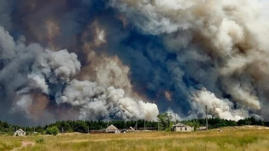 Авіація не гасить пожежі на Луганщині, бо в ОРЛО не гарантують безпечного неба