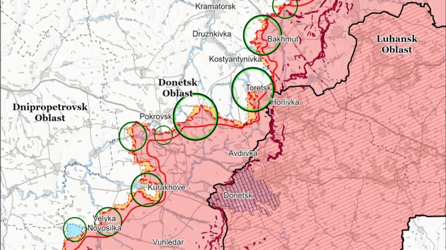 ISW analyses Russia's goals in seizing Velyka Novosilka in Donetsk Oblast